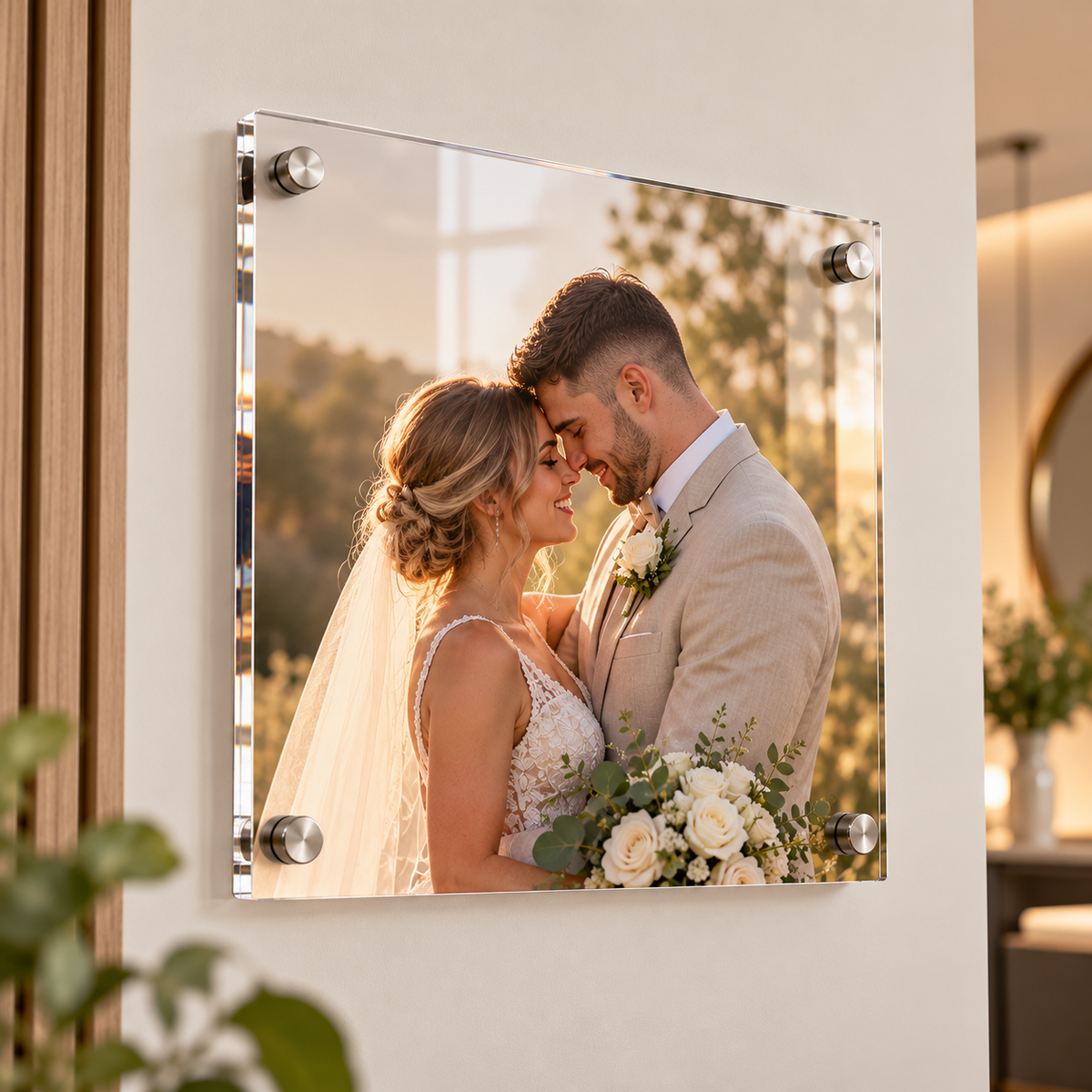 Personalised Wedding Photo Acrylic Print
